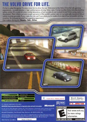 Volvo Drive For Life (USA) box cover back